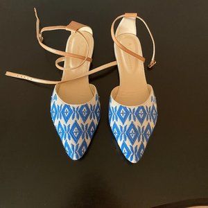 Anthropologie Embroidered Mule